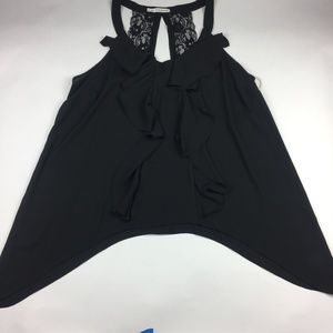 Sharkbite Ruffle Sleeveless Top